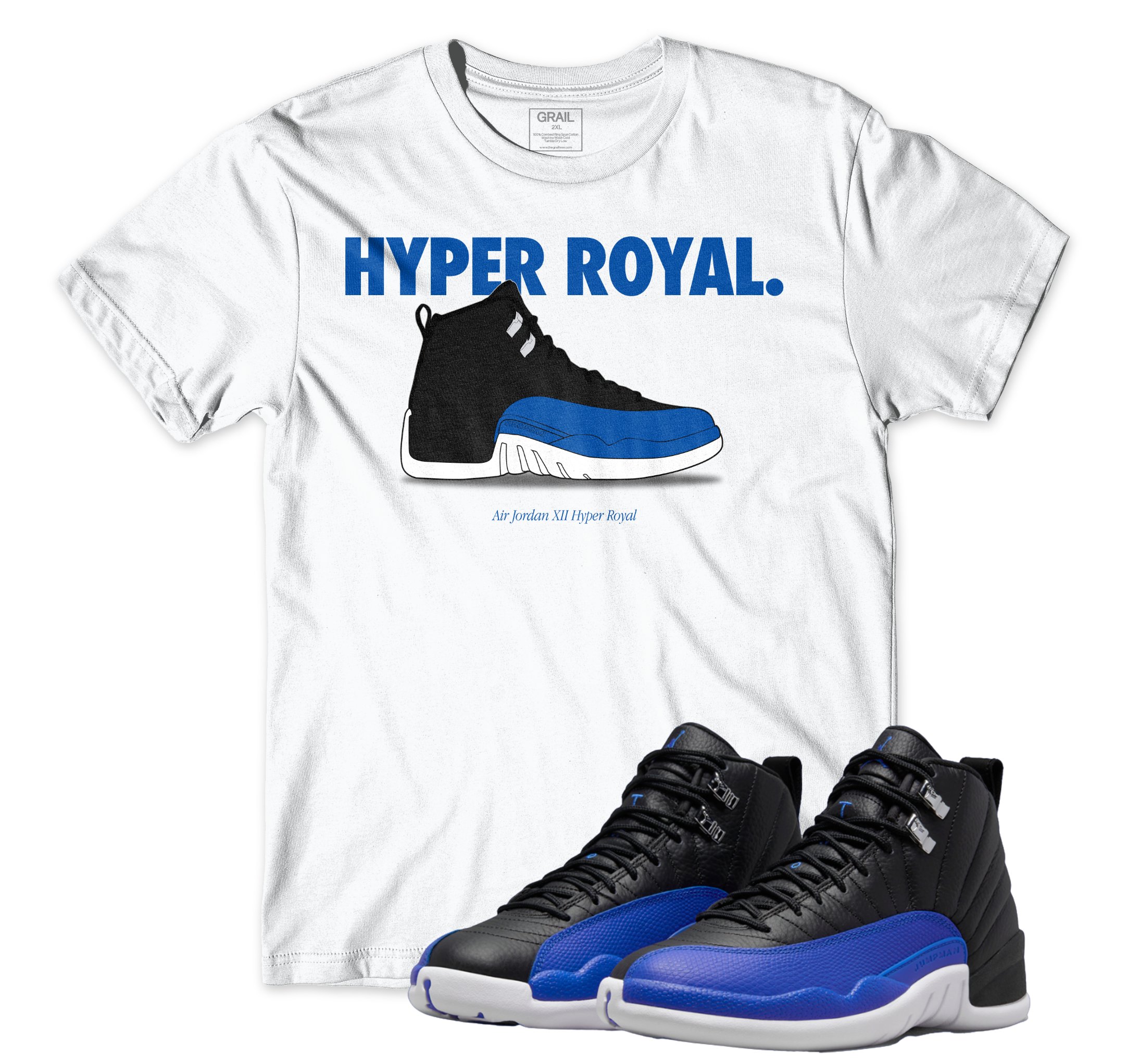 Jordan 12 best sale royal blue shirt