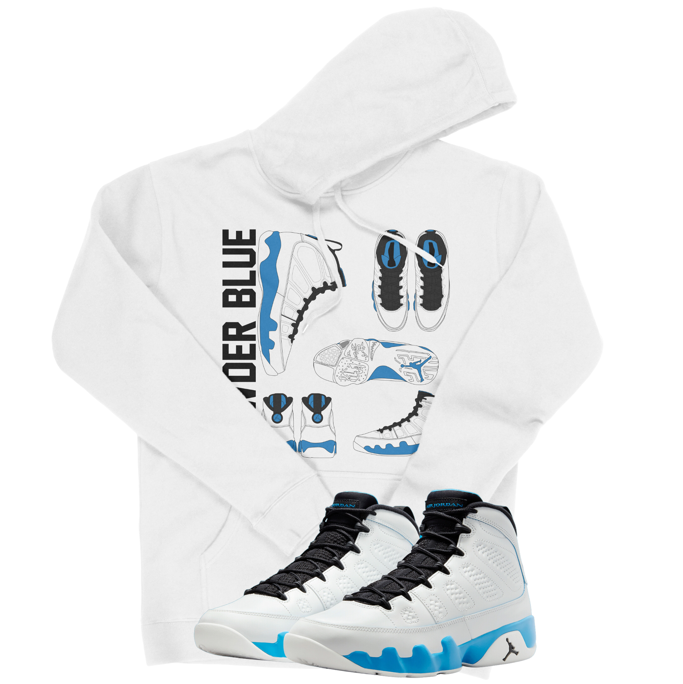 Air Jordan 9 OG Powder Blue