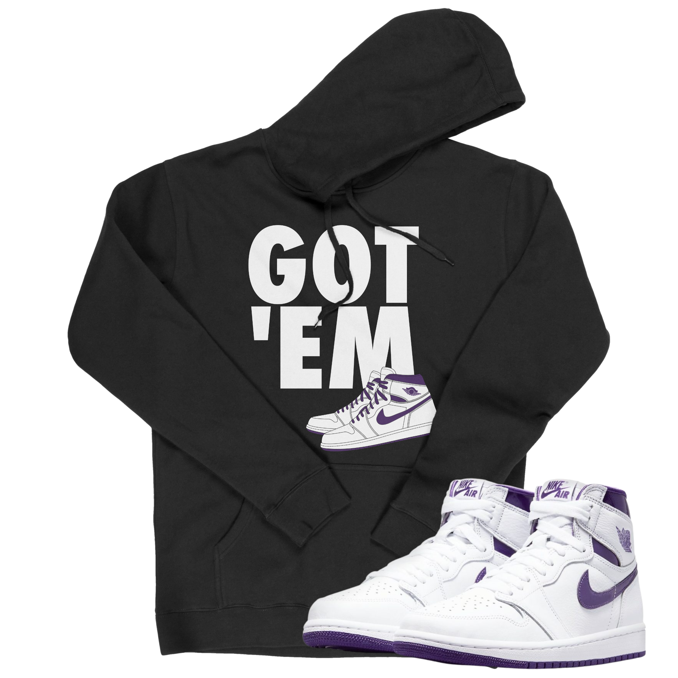 Court purple jordan online 1 hoodie