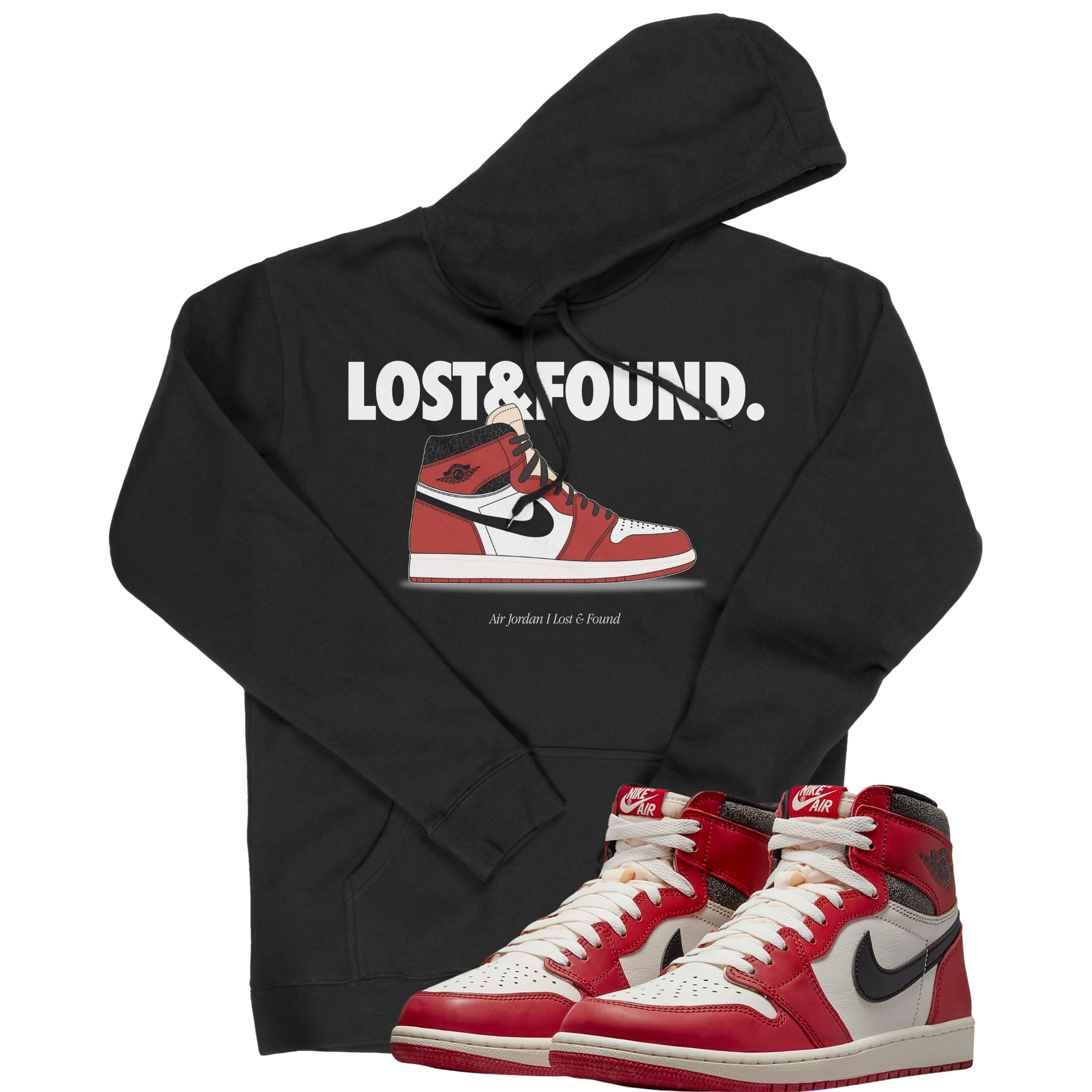 Air Jordan 1 High OG Lost & Found I Nickname Hoodie | Air Jordan 1 High OG Lost & Found | Sneaker Match | Jordan Matching Outfits