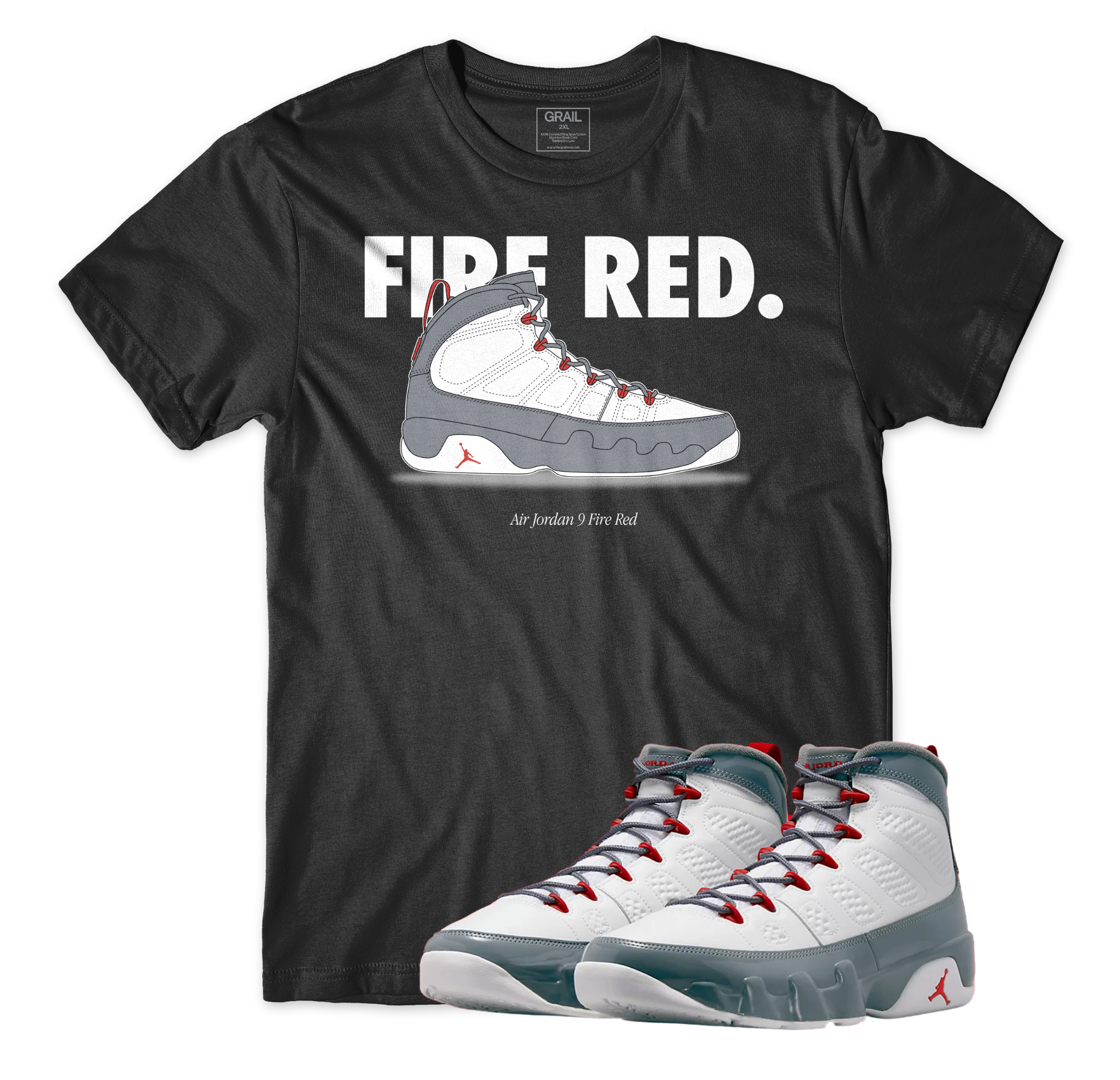 Air Jordan 9 Fire Red I Nickname T-Shirt | Air Jordan 9 Fire Red | Sneaker Match | Jordan Matching Outfits