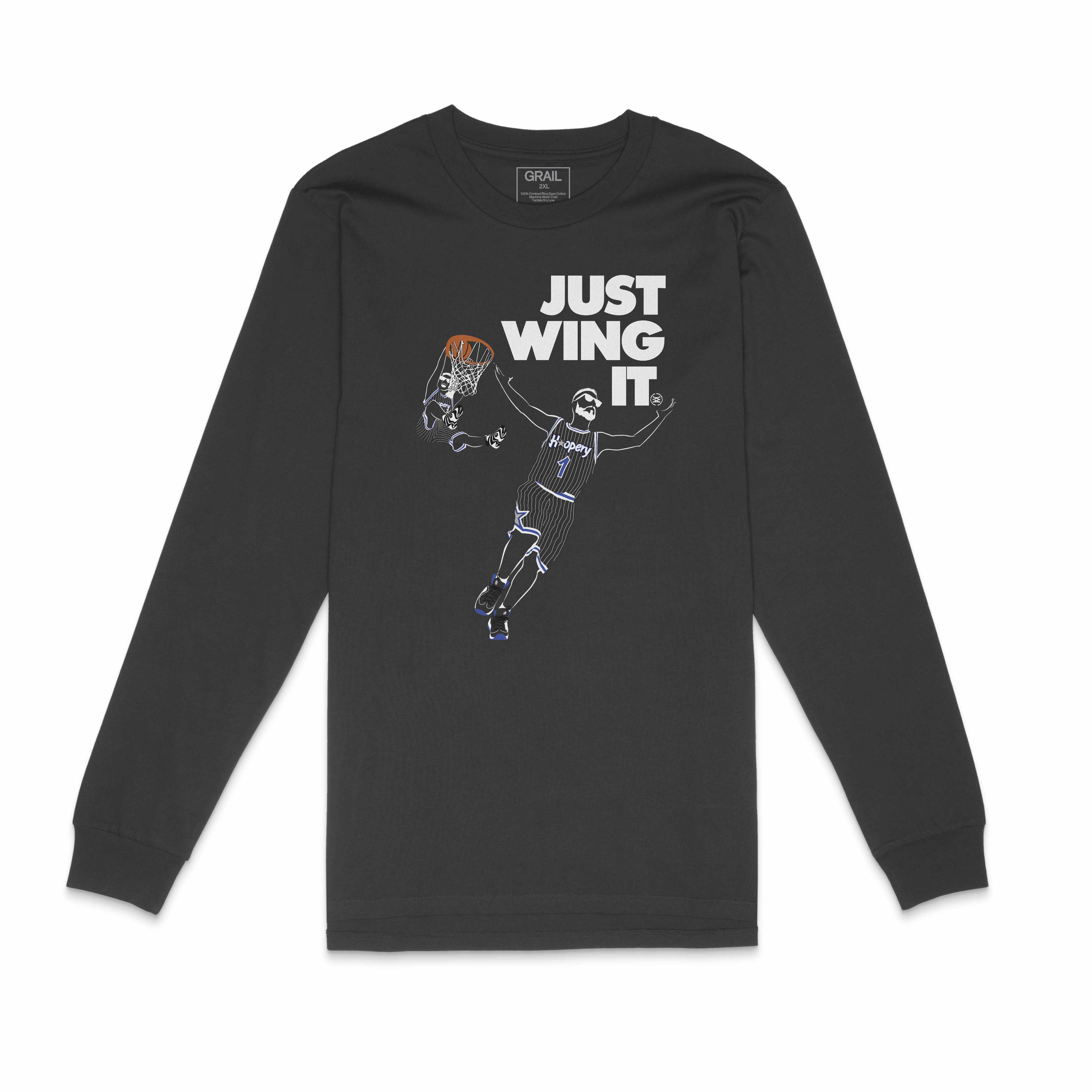 Grail X Nightwing X Hoopery Collab | Just Wing It L/S Tee | Collaboration | Sneaker Match | Jordan Matching Outfits