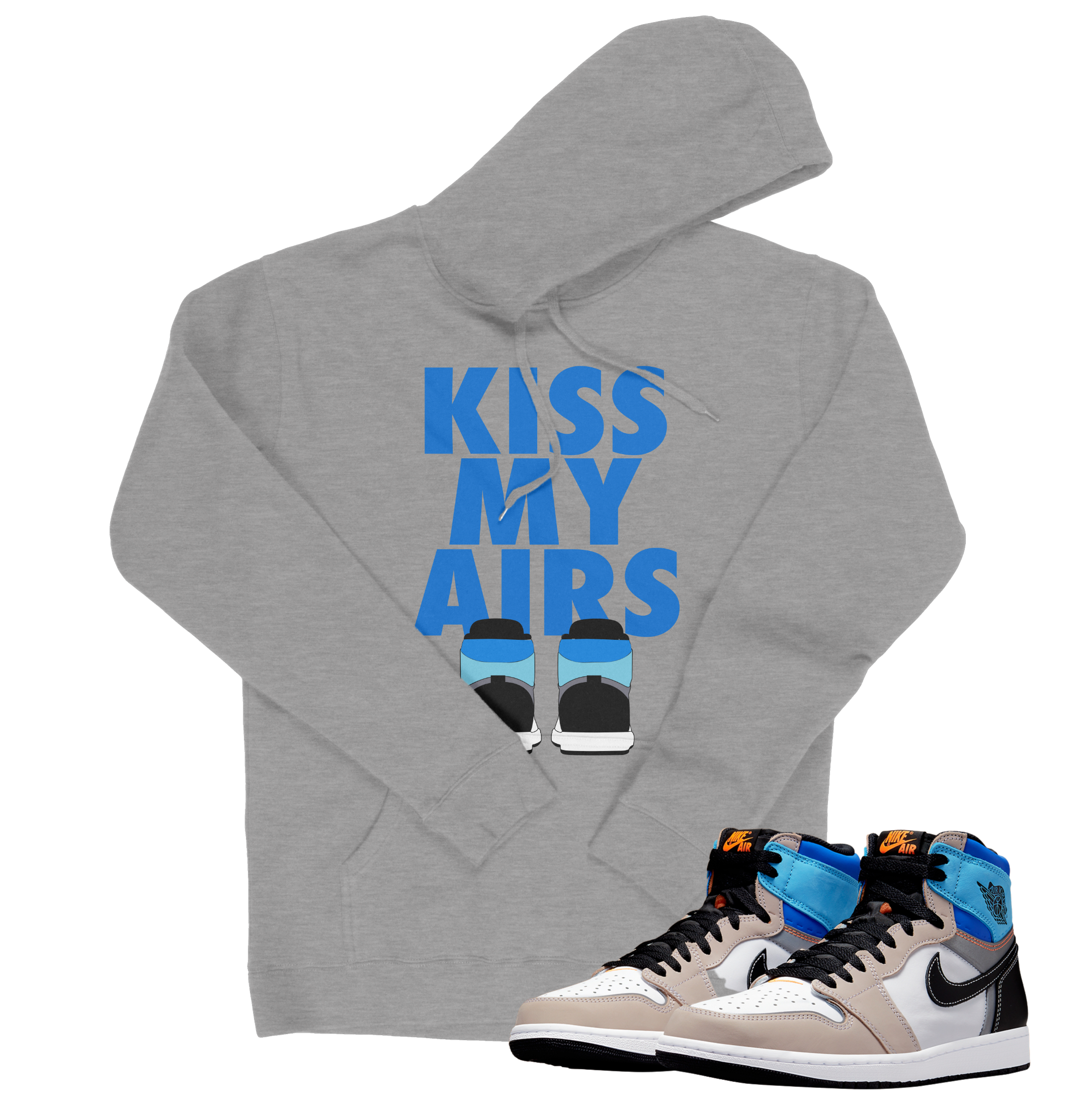 Air Jordan 1 High OG Prototype I Kiss My Airs Hoodie | Air Jordan 1 High OG Prototype | Sneaker Match | Jordan Matching Outfits