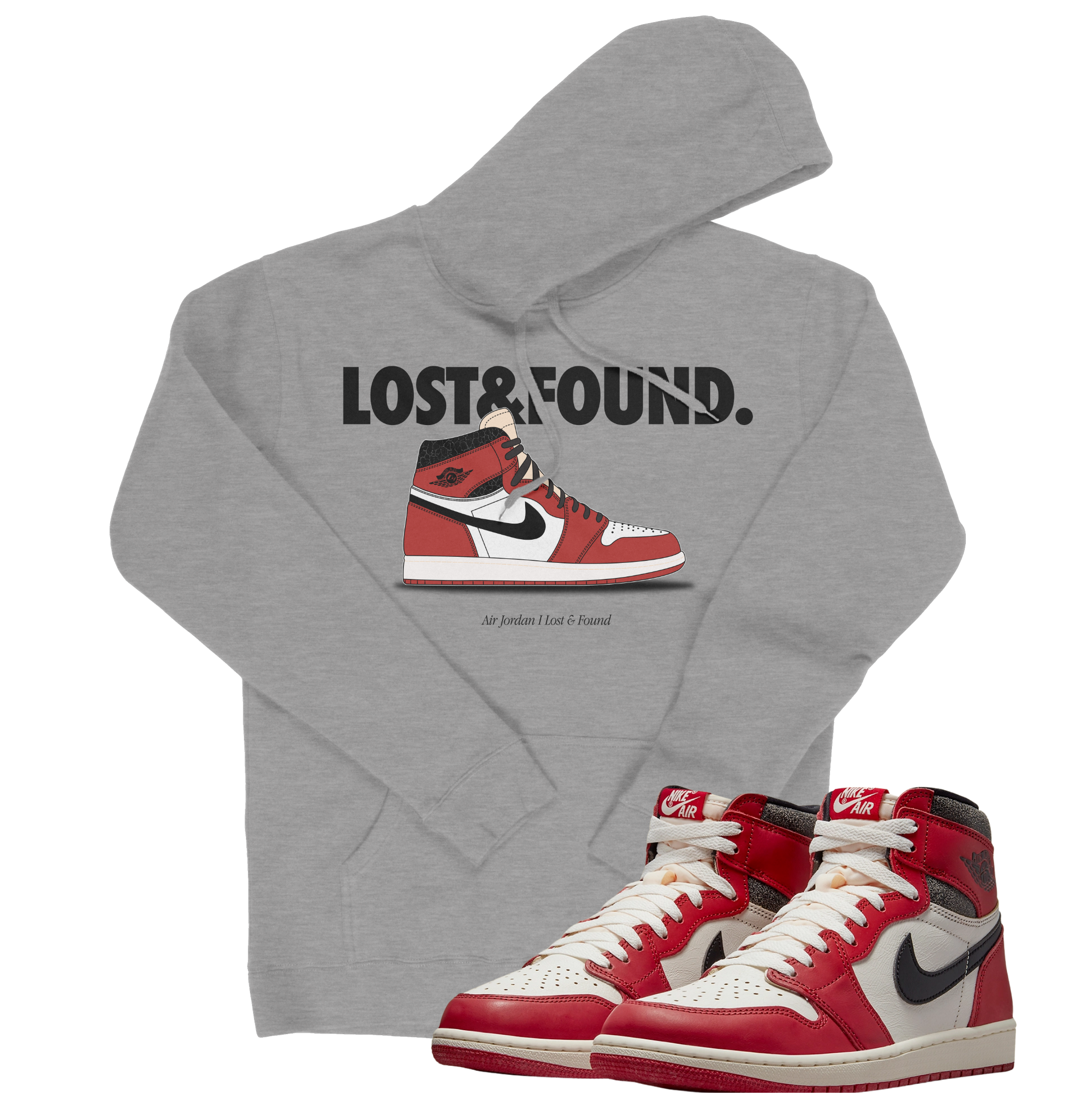 Air Jordan 1 High OG Lost & Found I Nickname Hoodie | Air Jordan 1 High OG Lost & Found | Sneaker Match | Jordan Matching Outfits