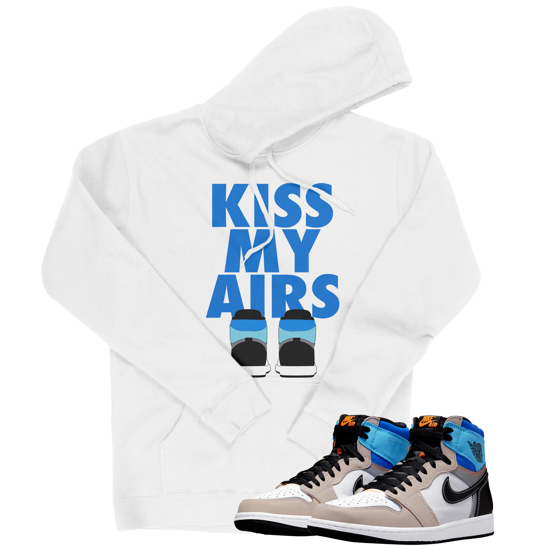 Air Jordan 1 High OG Prototype I Kiss My Airs Hoodie | Air Jordan 1 High OG Prototype | Sneaker Match | Jordan Matching Outfits