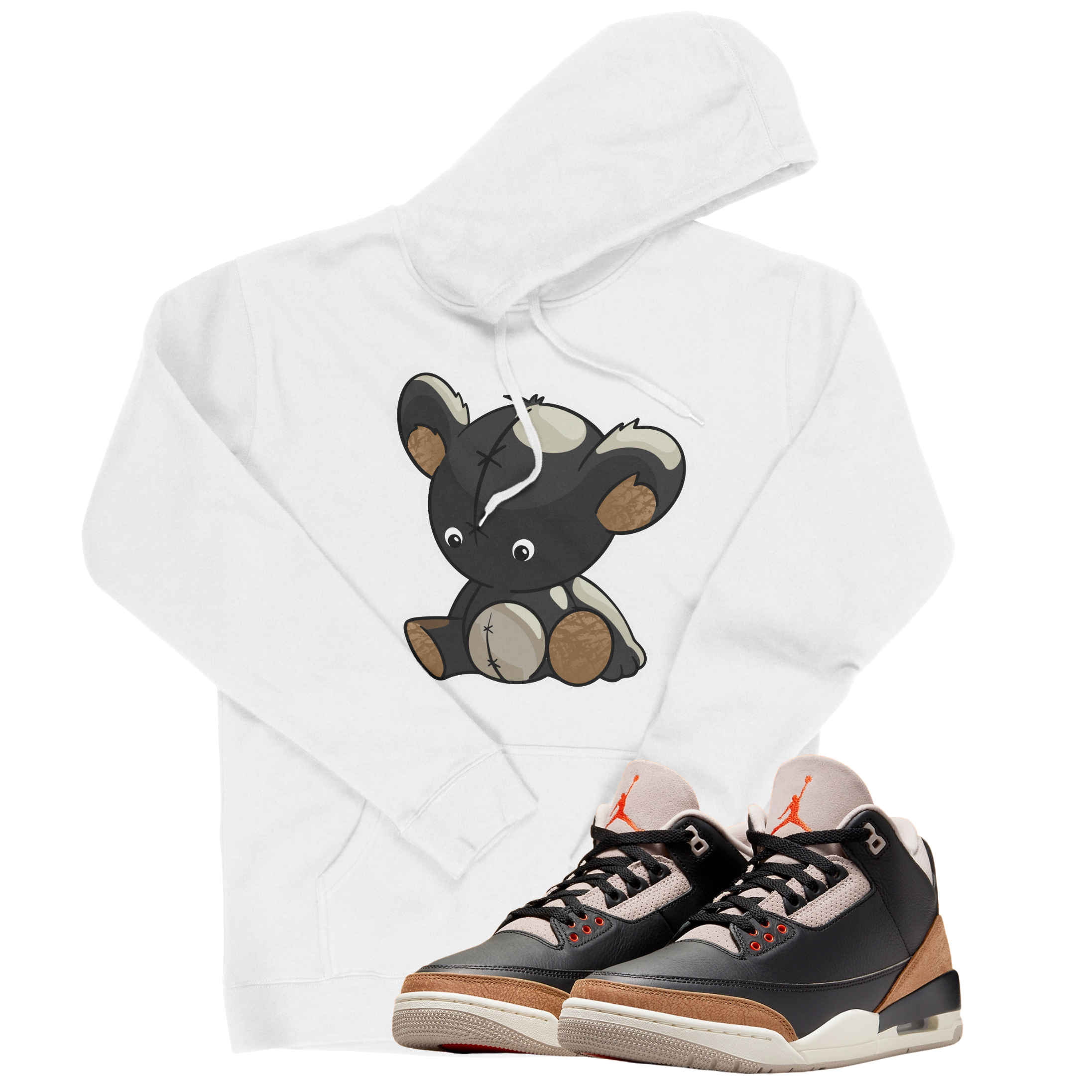 Air Jordan 3 Desert Elephant I Bear Hoodie | Air Jordan 3 Desert Elephant | Sneaker Match | Jordan Matching Outfits