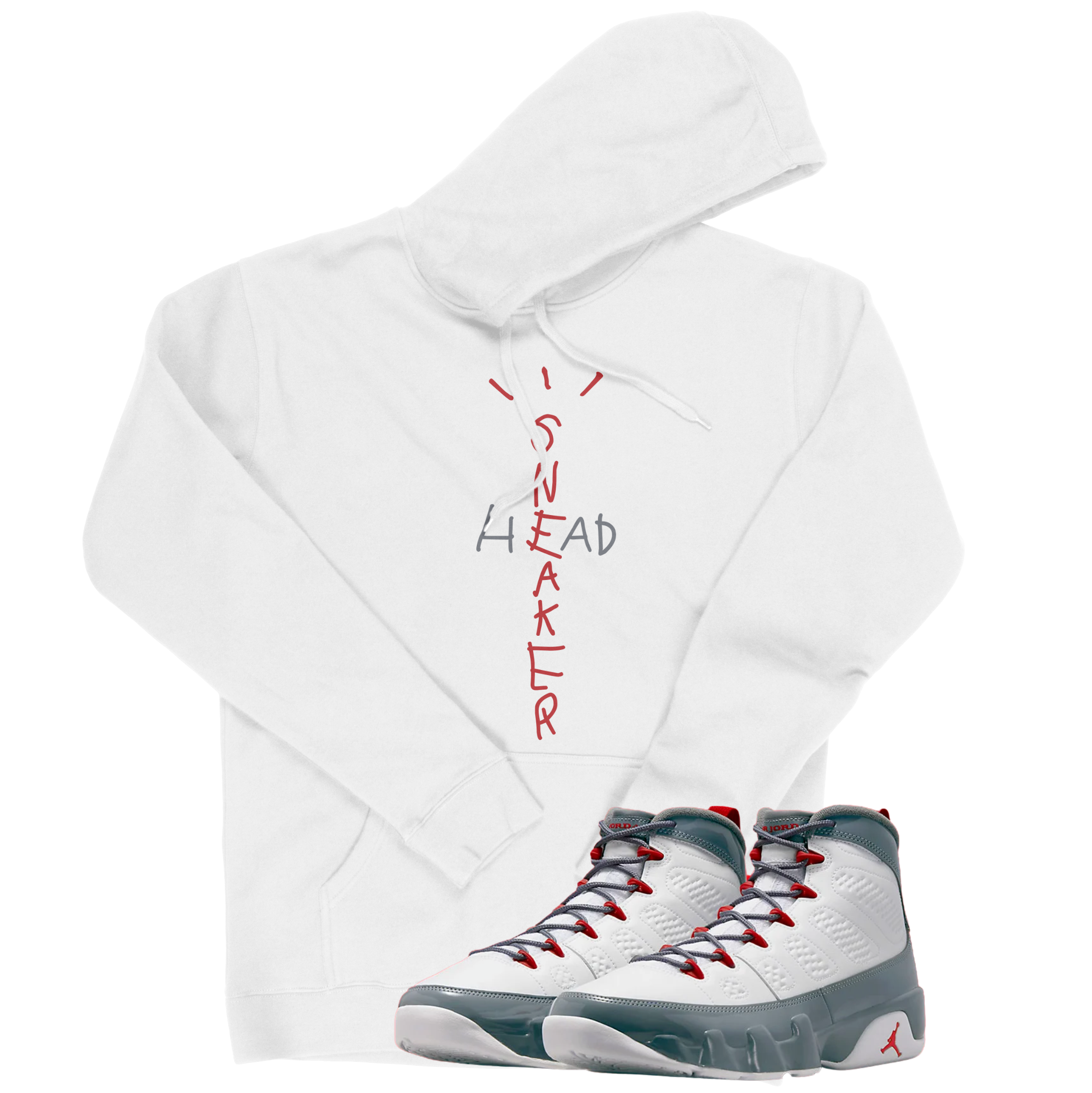 Air Jordan 9 Fire Red I Sneaker Head Hoodie | Air Jordan 9 Fire Red | Sneaker Match | Jordan Matching Outfits