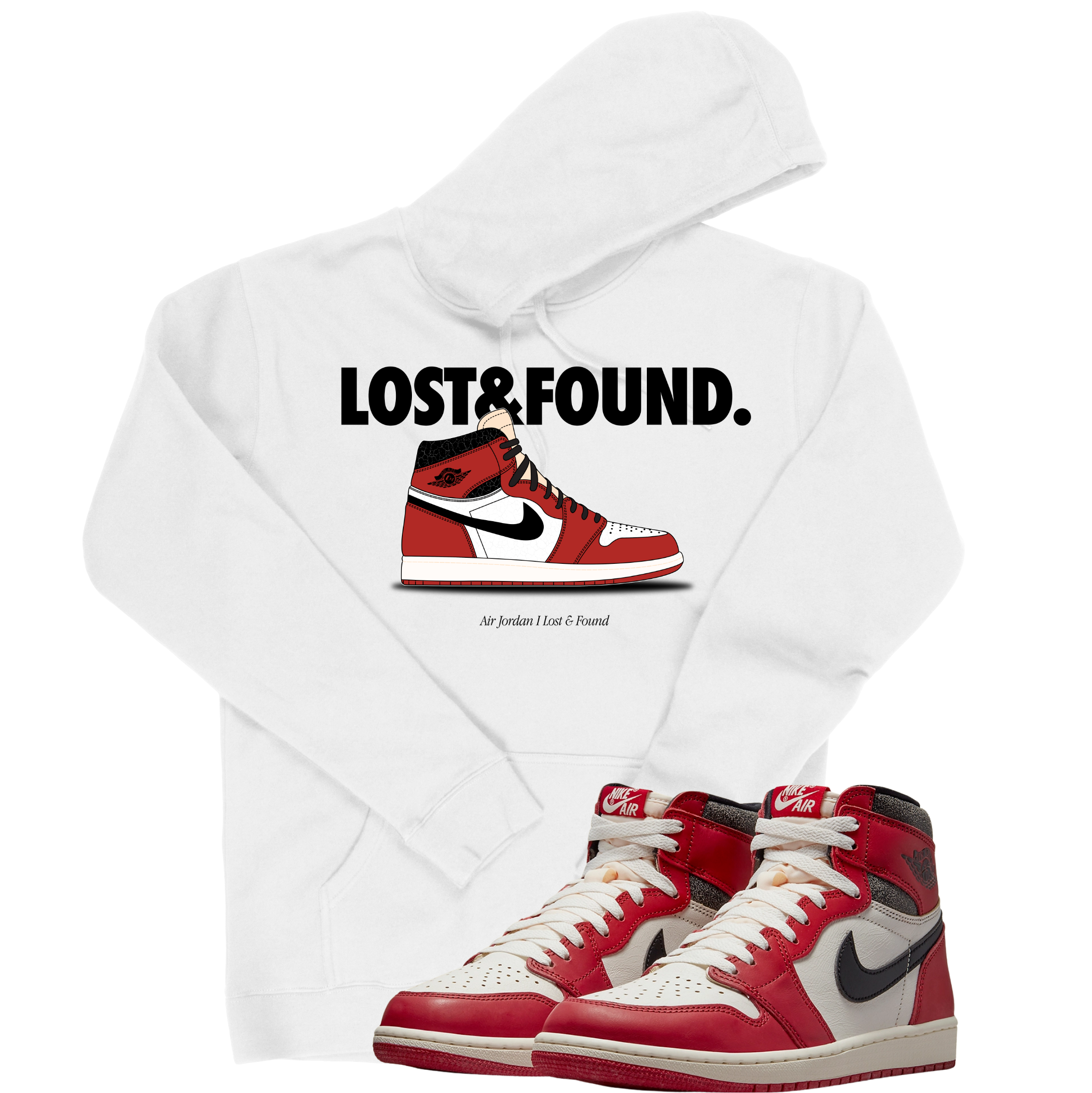 Air Jordan 1 High OG Lost & Found I Nickname Hoodie | Air Jordan 1 High OG Lost & Found | Sneaker Match | Jordan Matching Outfits