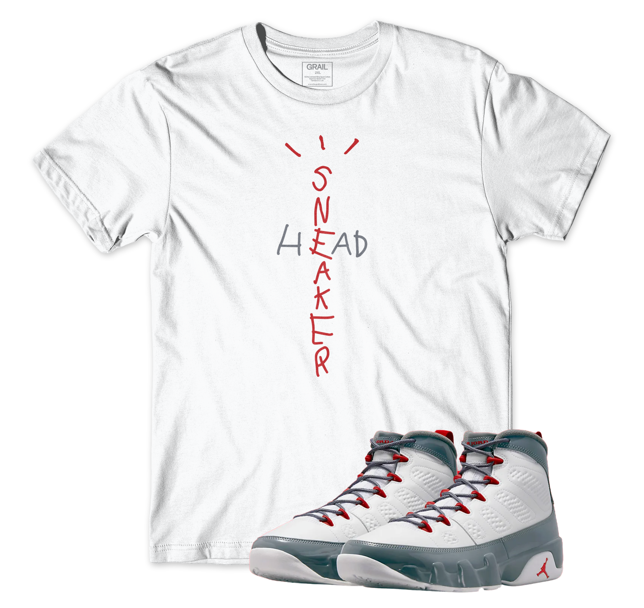 Air Jordan 9 Fire Red I Sneaker Head T-Shirt | Air Jordan 9 Fire Red | Sneaker Match | Jordan Matching Outfits